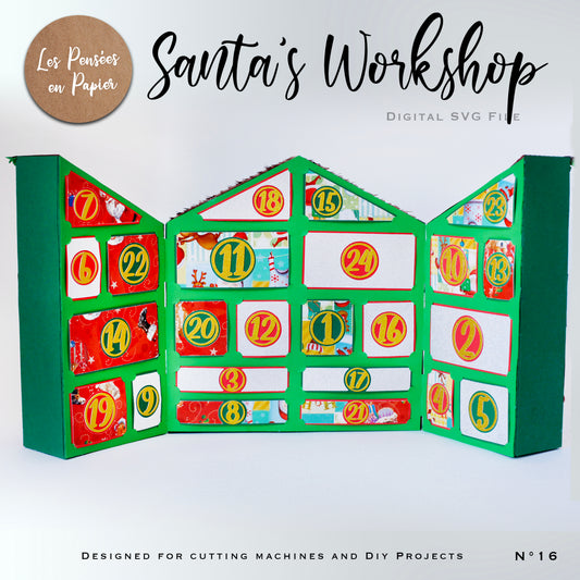 SANTA's Workshop - Advent Calendar - SVG
