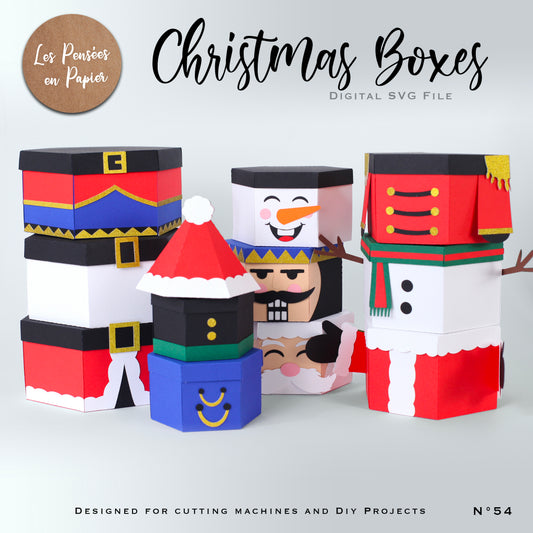 CHRISTMAS BOXES - SVG