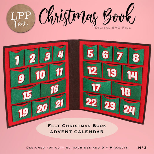 FELT CHRISTMAS BOOK - SVG