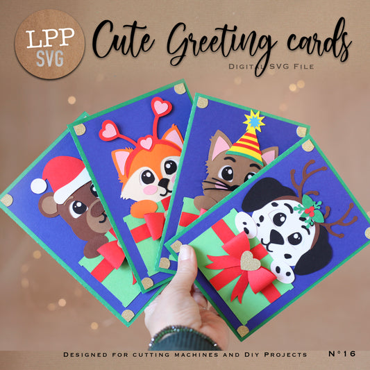CUTE GREETING CARDS - SVG