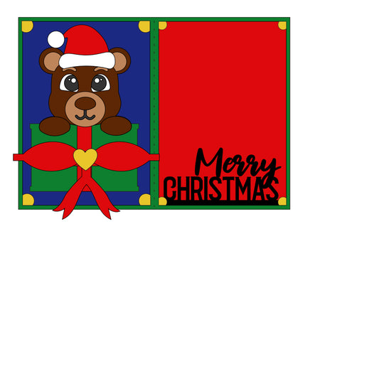 CUTE BEAR CARD - Free SVG