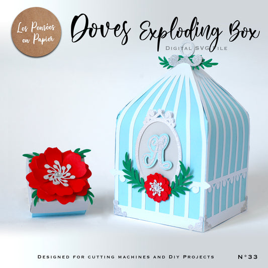 DOVES EXPLODING BOX - SVG