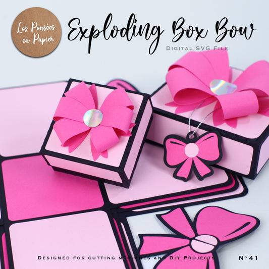 EXPLODING BOX BOW - SVG