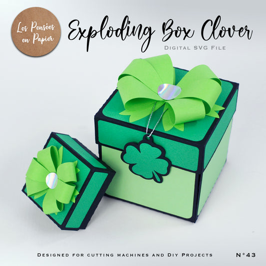 EXPLODING BOX CLOVER - SVG