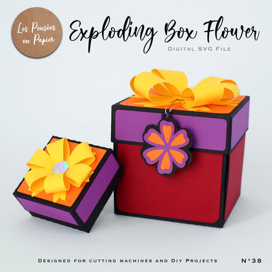 EXPLODING BOX FLOWER - SVG