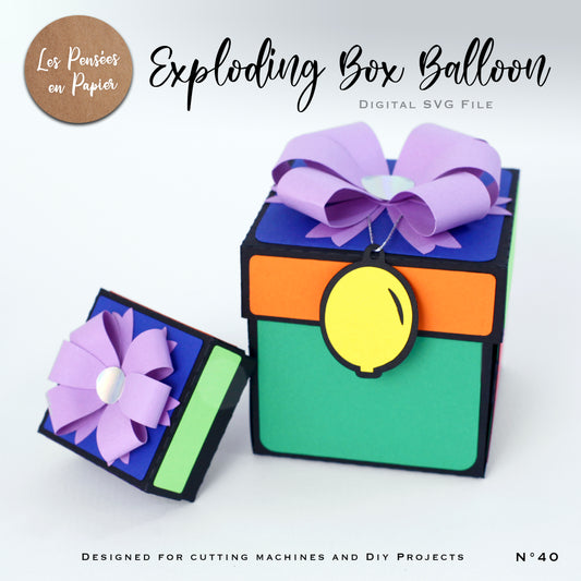 EXPLODING BOX BALLON - SVG
