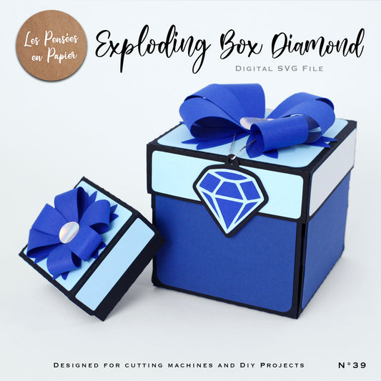 EXPLODING BOX DIAMOND - SVG