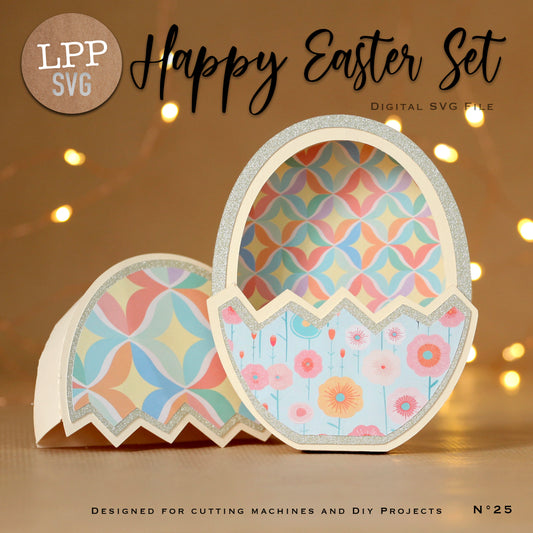 HAPPY EASTER SET - SVG