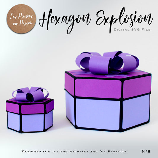 HEXAGON Exploding BOX - SVG