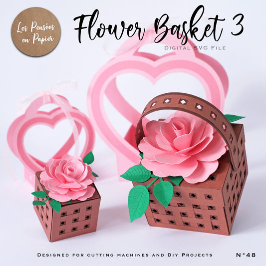 FLOWER BASKET 3 - SVG