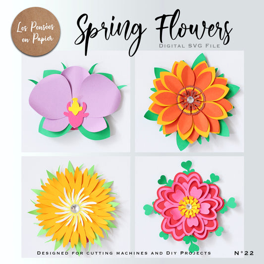 SPRING FLOWERS - SVG