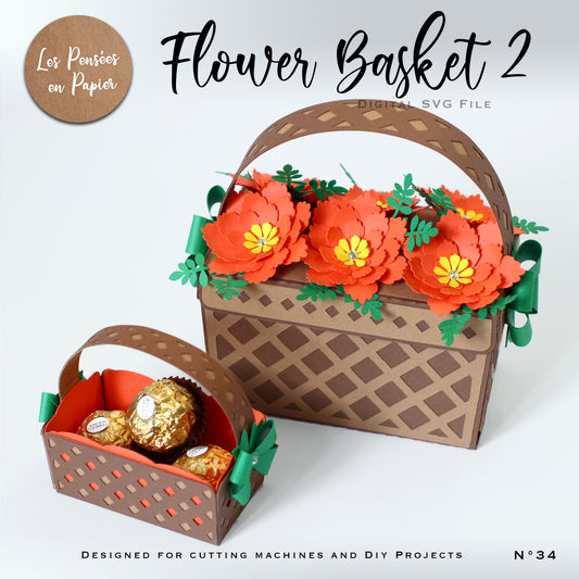 FLOWER BASKET 2 - SVG