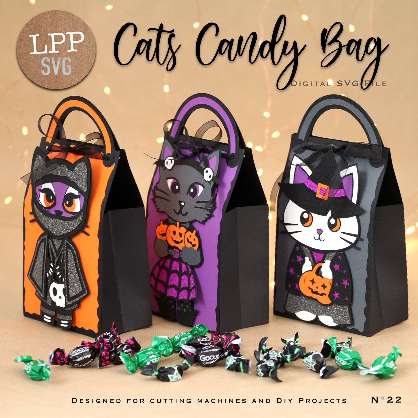 CATS CANDY BAG - SVG