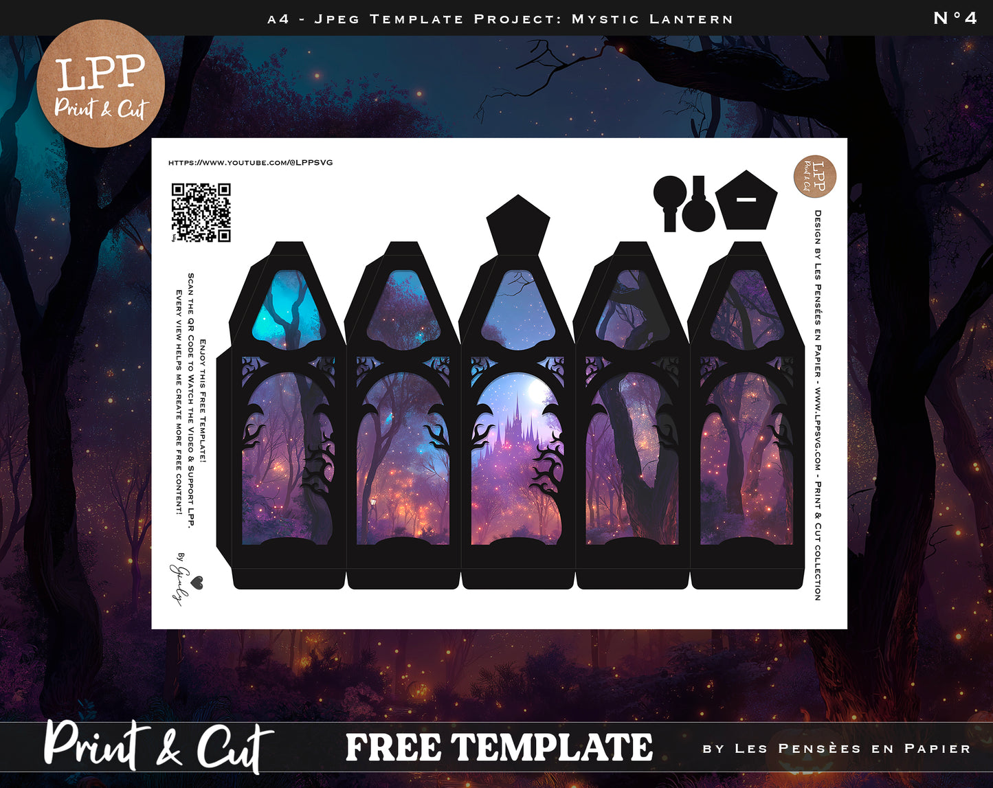 FREE - Print&Cut - Mystic Lantern