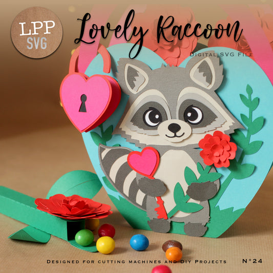 LOVELY RACCOON - SVG