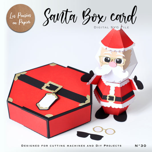 SANTA BOX CARD - SVG