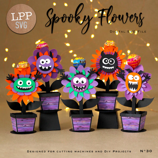 SPOOKY FLOWERS - SVG