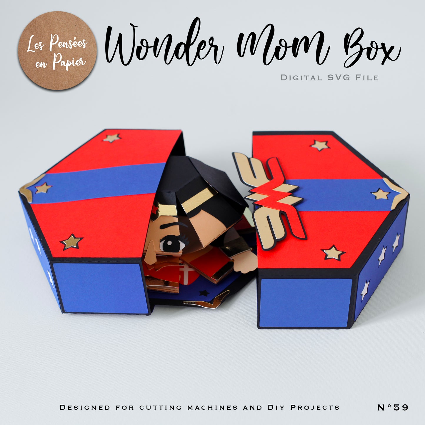 WONDER MOM BOX - SVG