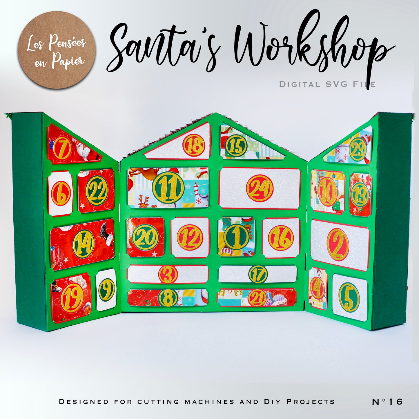 SANTA's Workshop - Advent Calendar - SVG