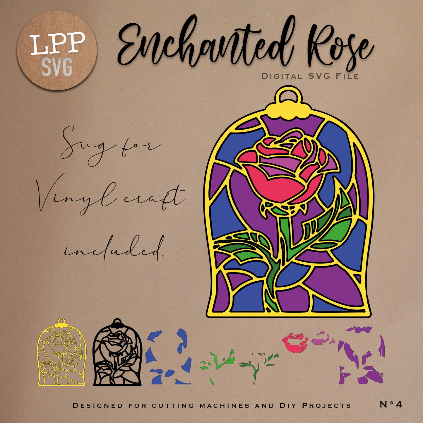 ENCHANTED ROSE - SVG