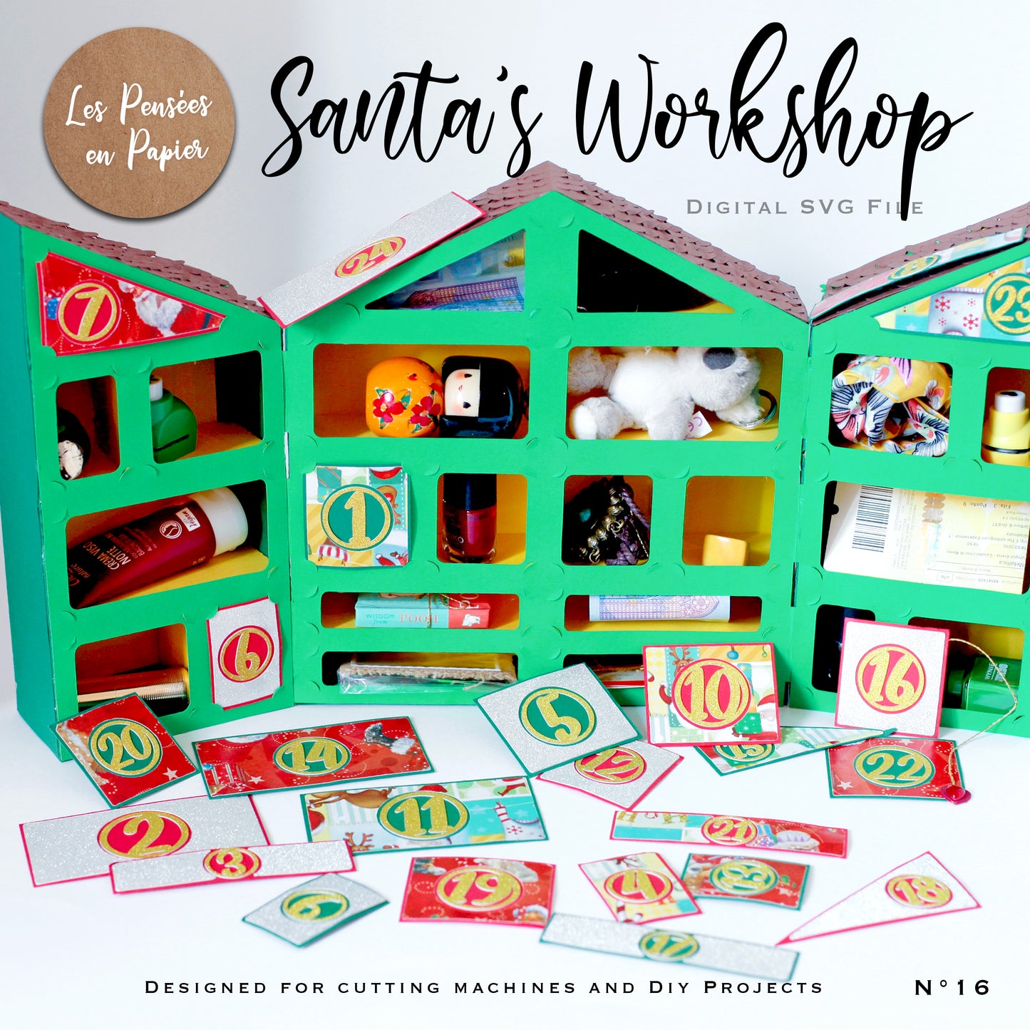 SANTA's Workshop - Advent Calendar - SVG