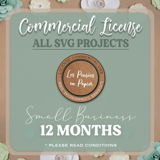 12-Month COMMERCIAL LICENSE  - ALL SVG Projects
