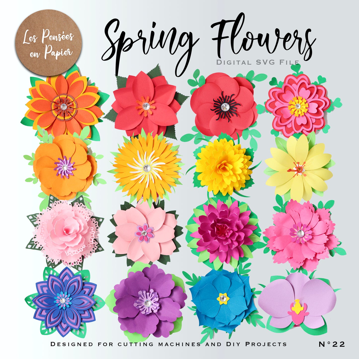 SPRING FLOWERS - SVG