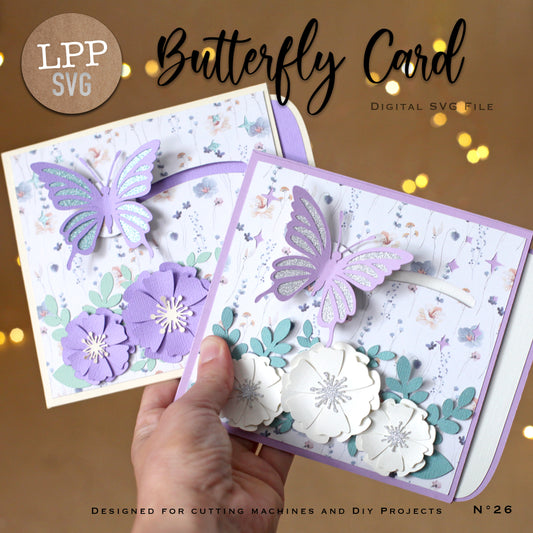BUTTERFLY CARD - SVG