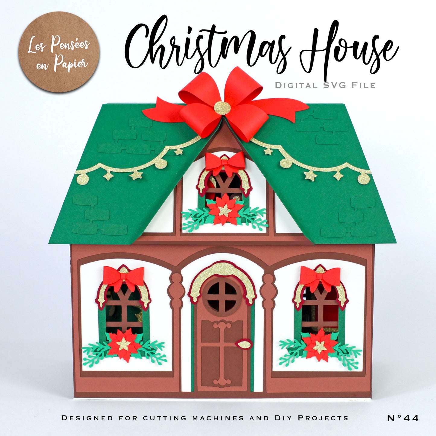 CHRISTMAS HOUSE - SVG
