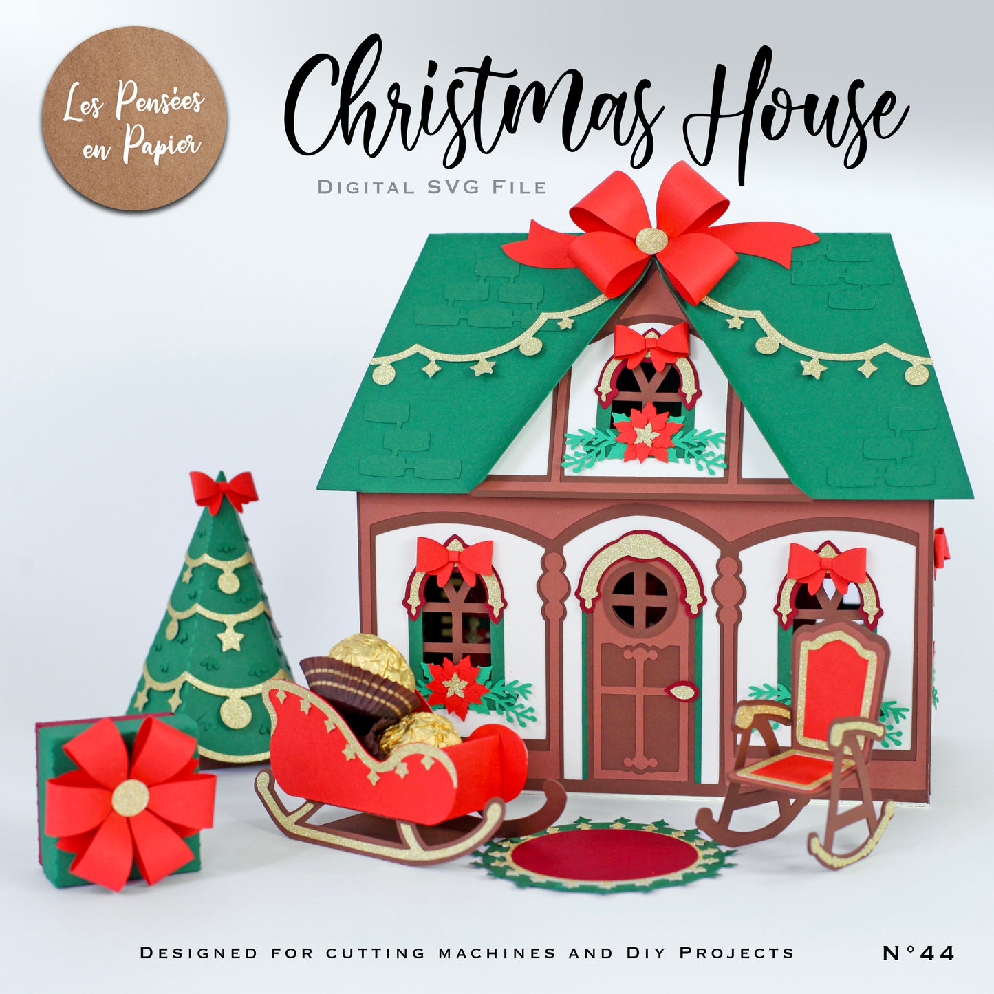 CHRISTMAS HOUSE - SVG