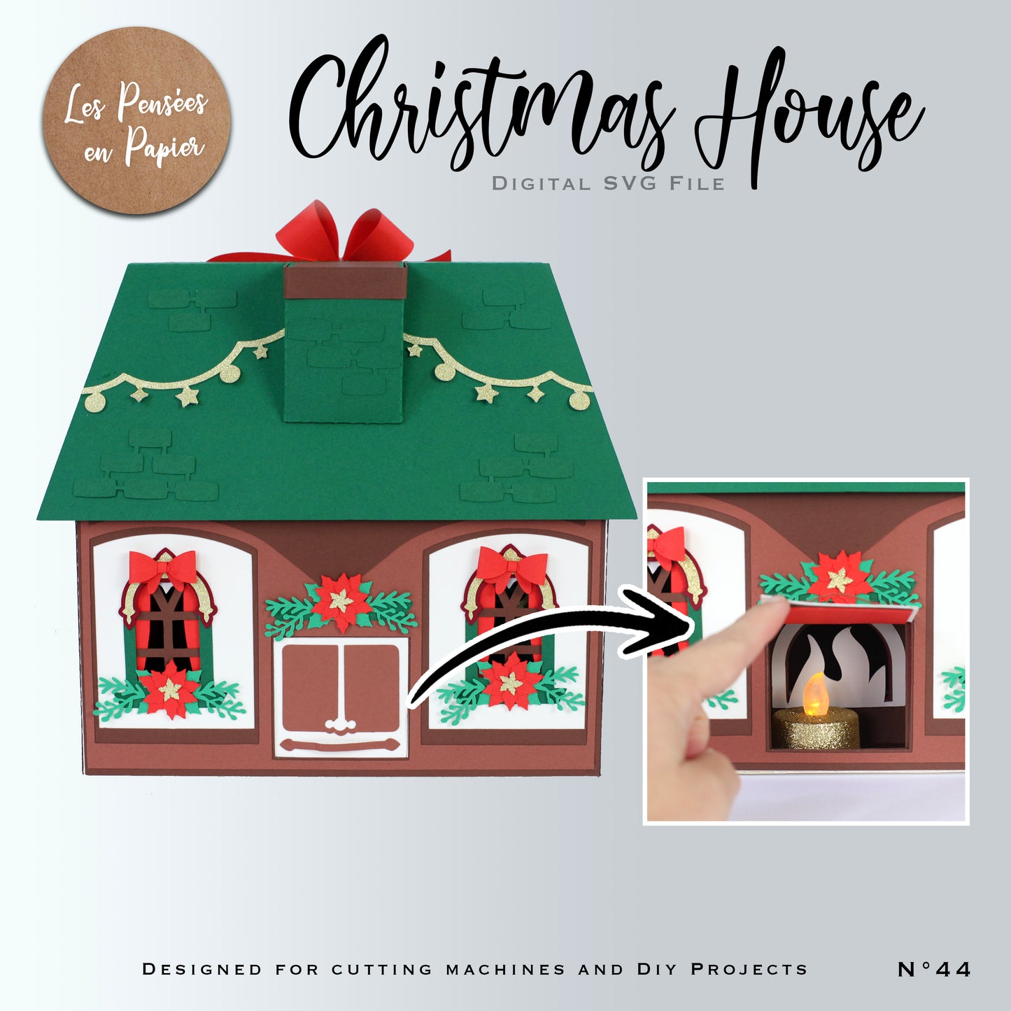 CHRISTMAS HOUSE - SVG