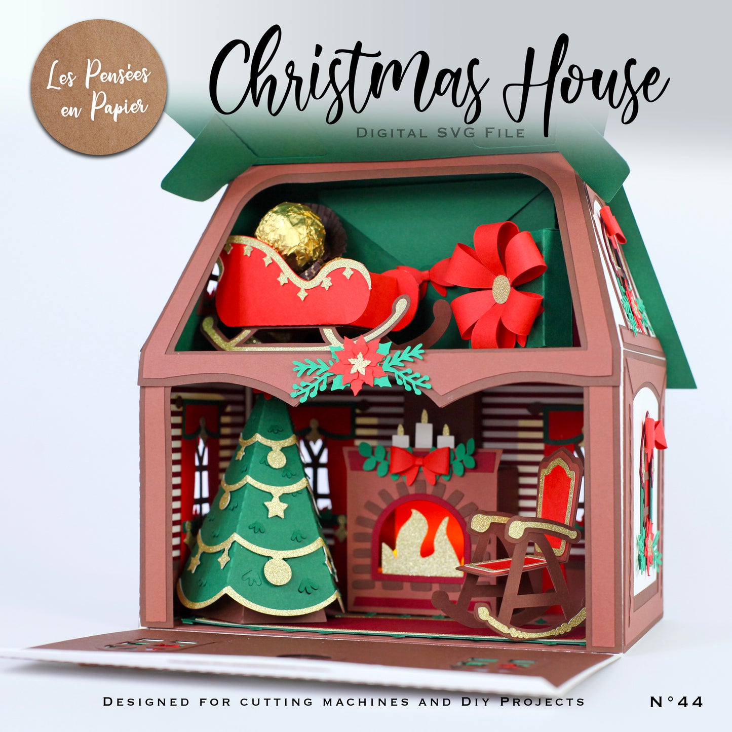 CHRISTMAS HOUSE - SVG