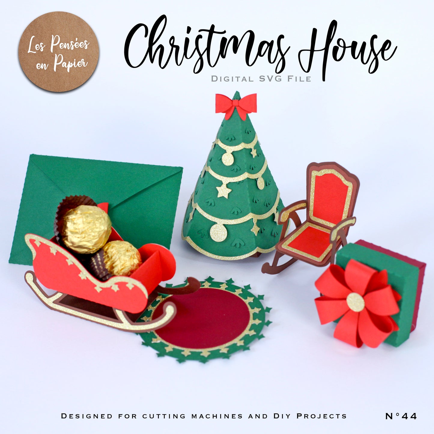 CHRISTMAS HOUSE - SVG