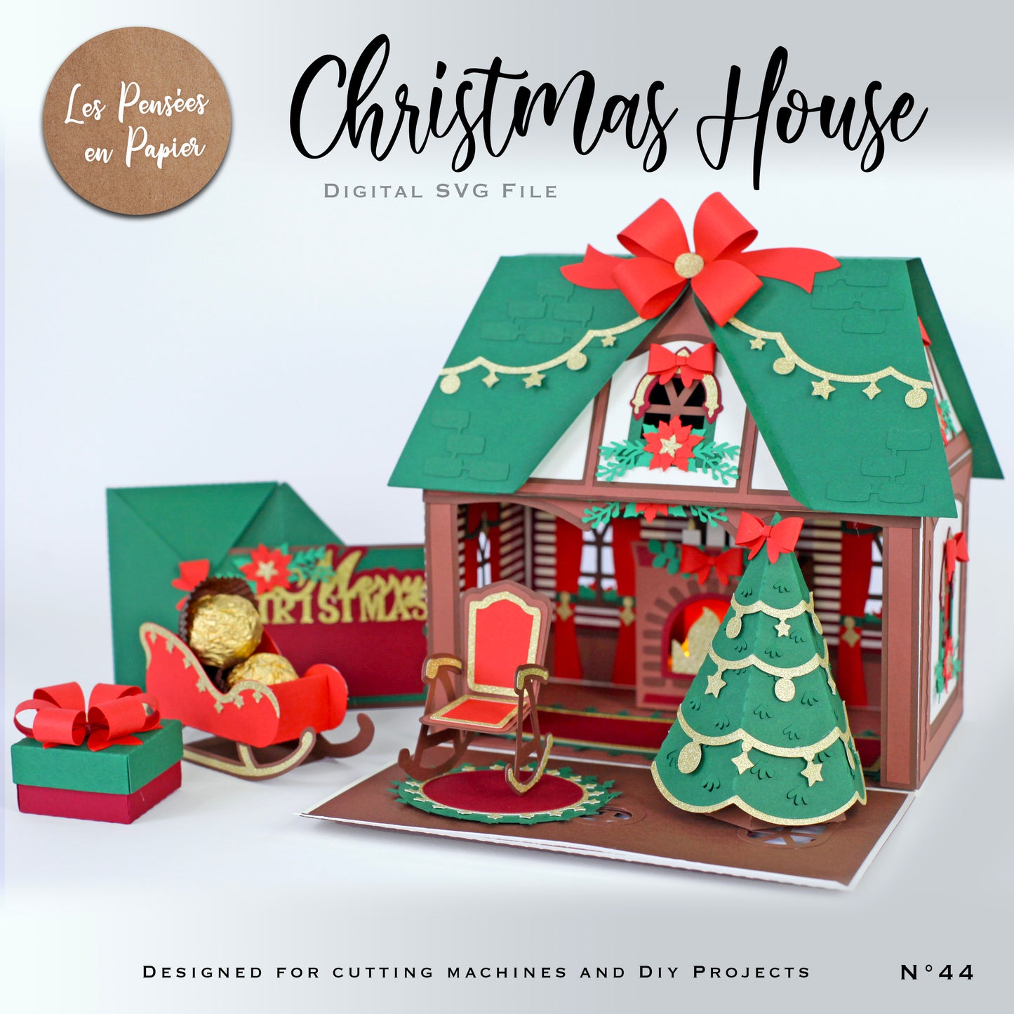 CHRISTMAS HOUSE - SVG