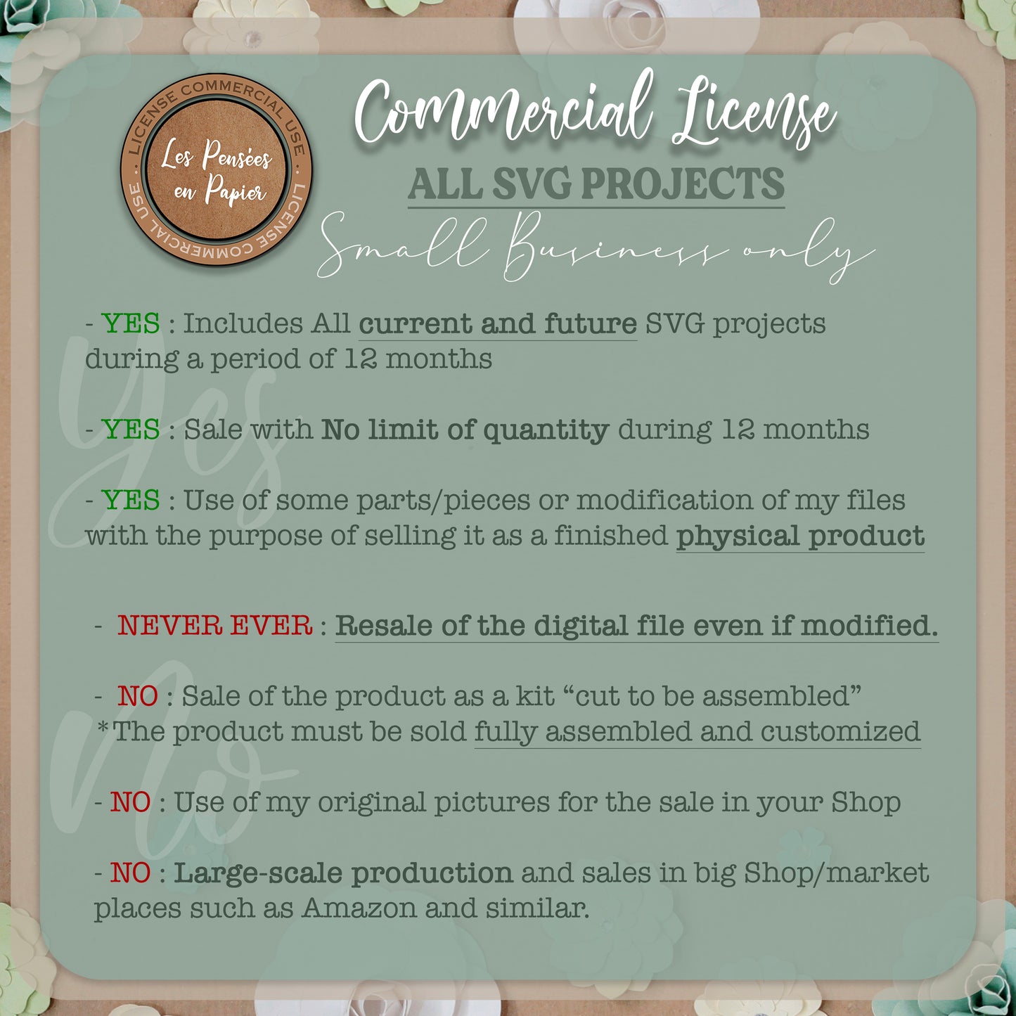 12-Month COMMERCIAL LICENSE  - ALL SVG Projects