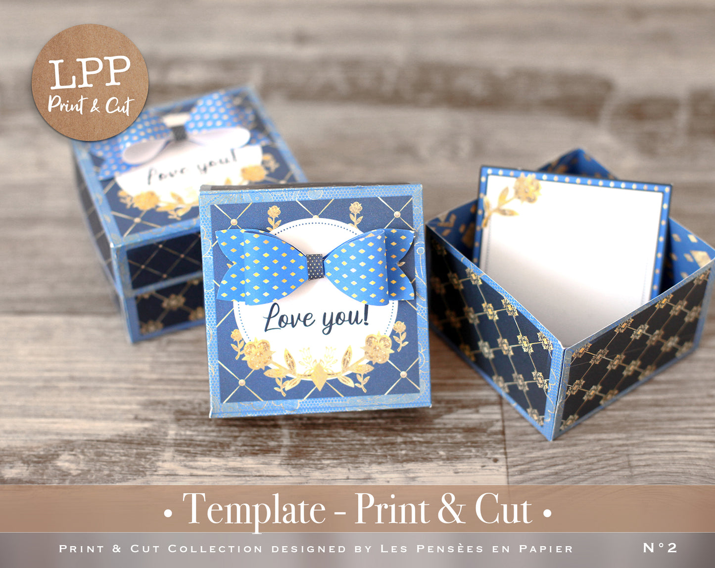 CUTE BOX BLU - PRINT & CUT