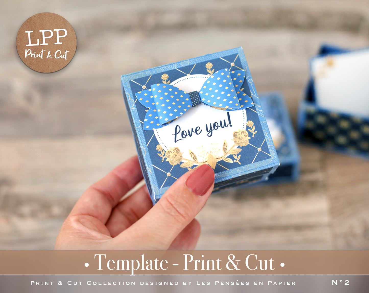 CUTE BOX BLU - PRINT & CUT