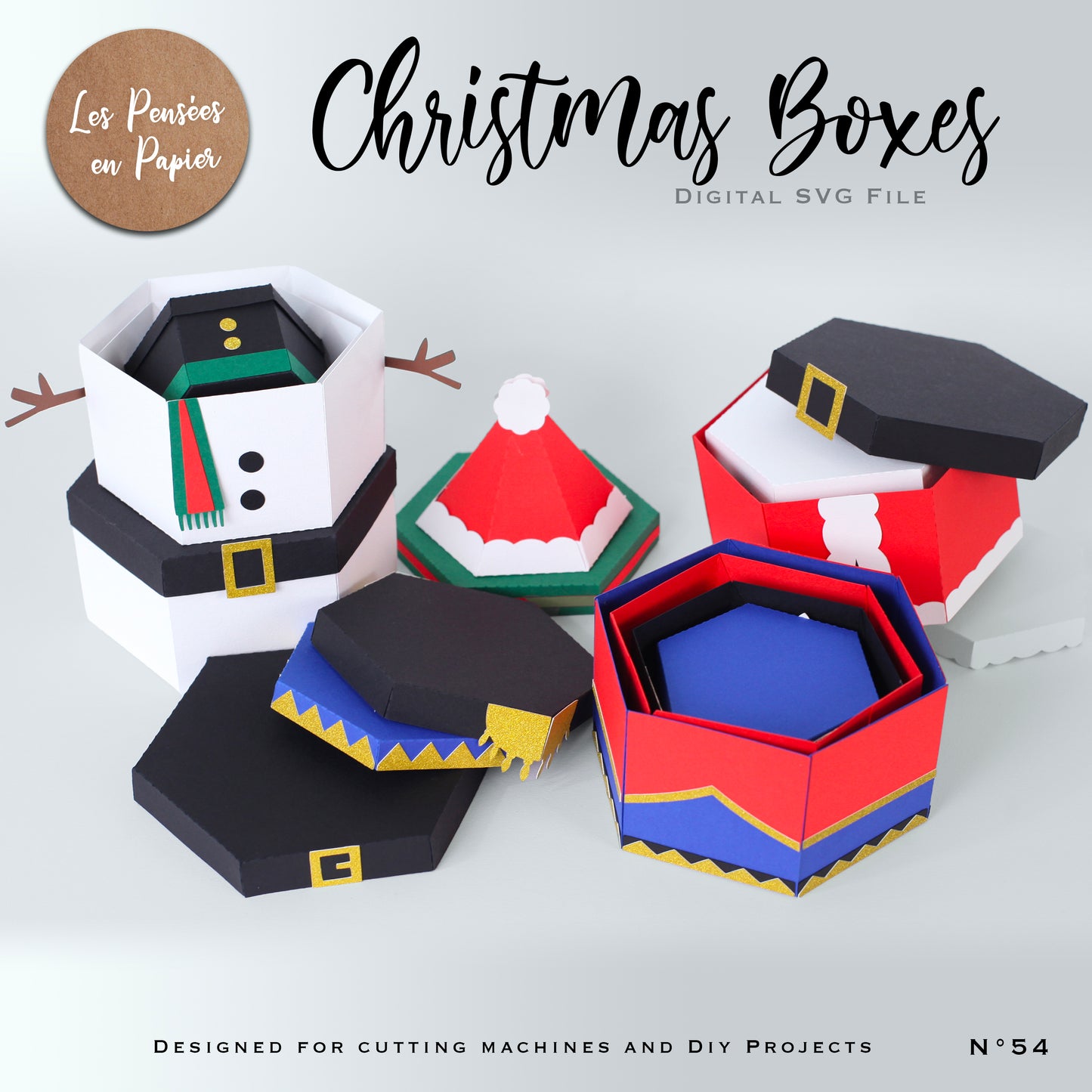 CHRISTMAS BOXES - SVG