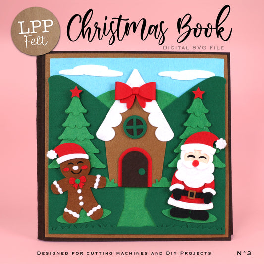 FELT CHRISTMAS BOOK - SVG