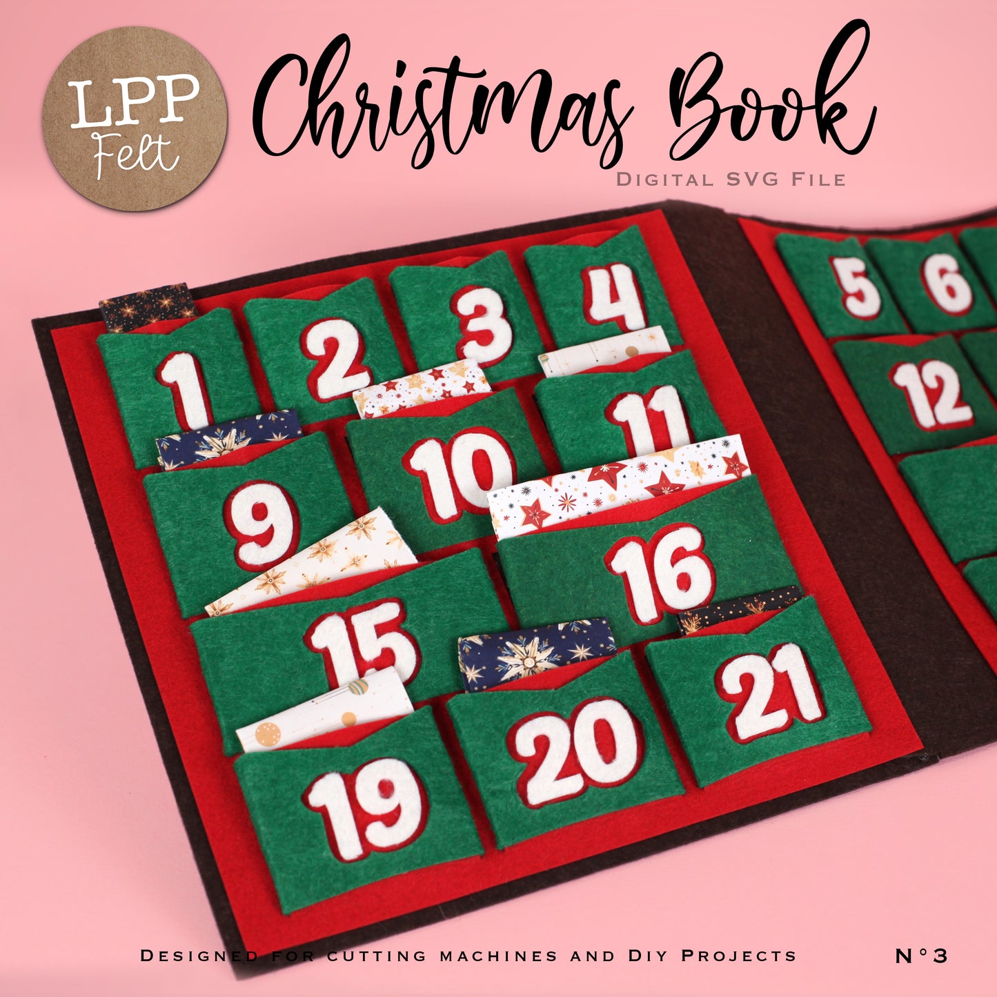 FELT CHRISTMAS BOOK - SVG