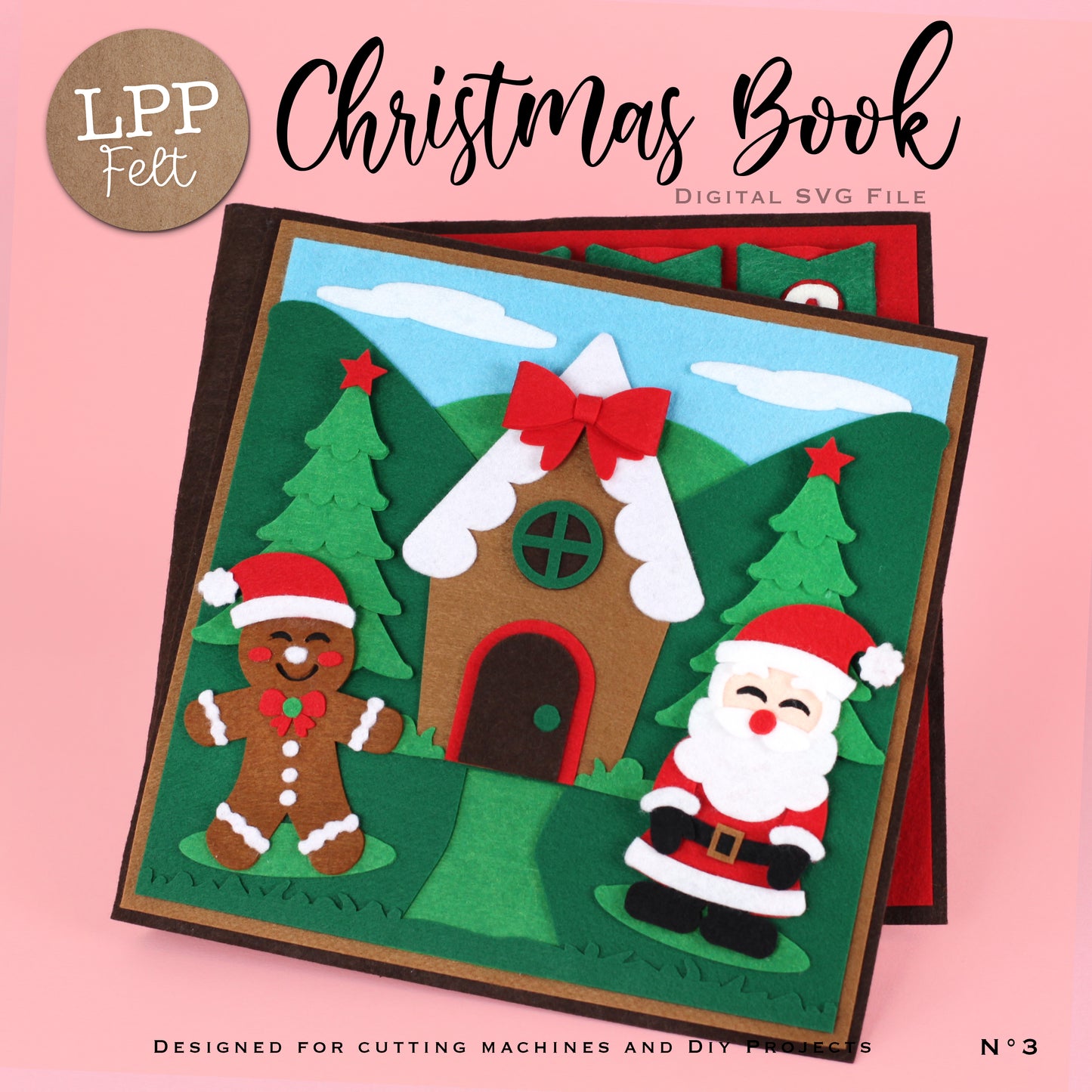 FELT CHRISTMAS BOOK - SVG