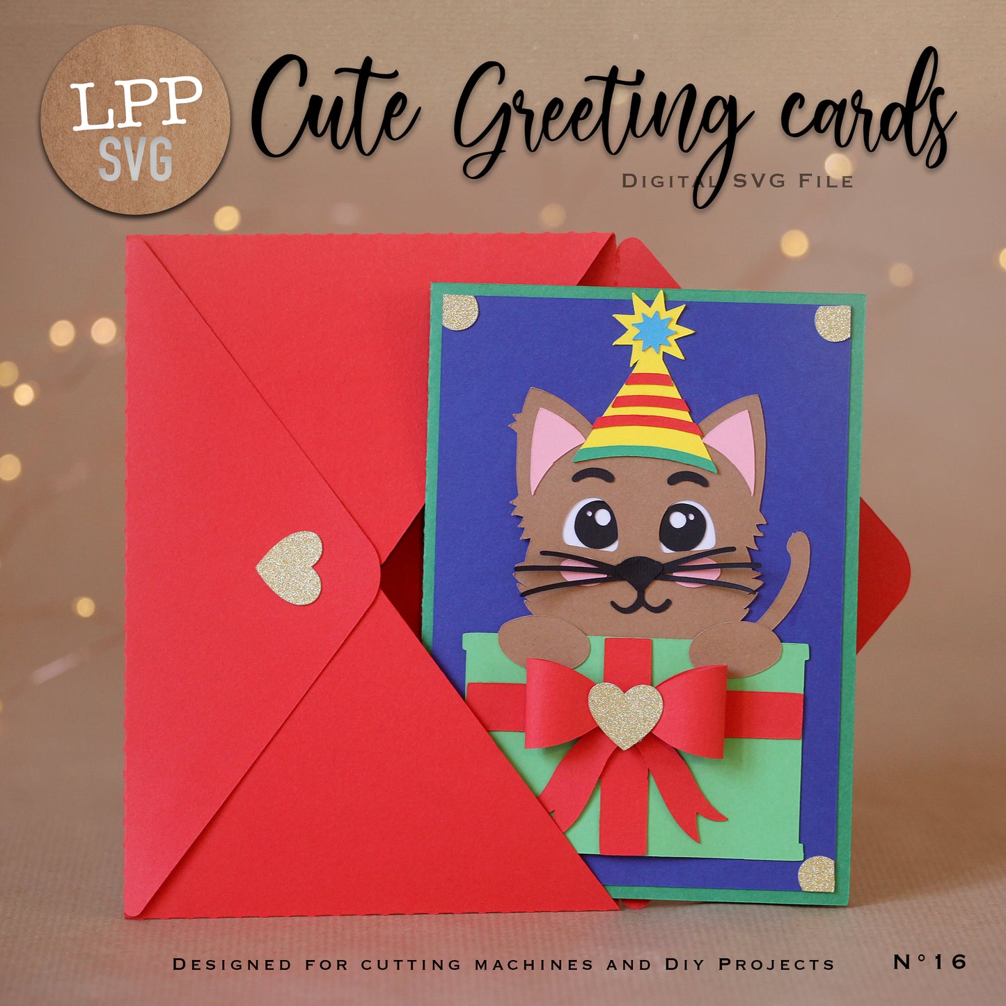 CUTE GREETING CARDS - SVG