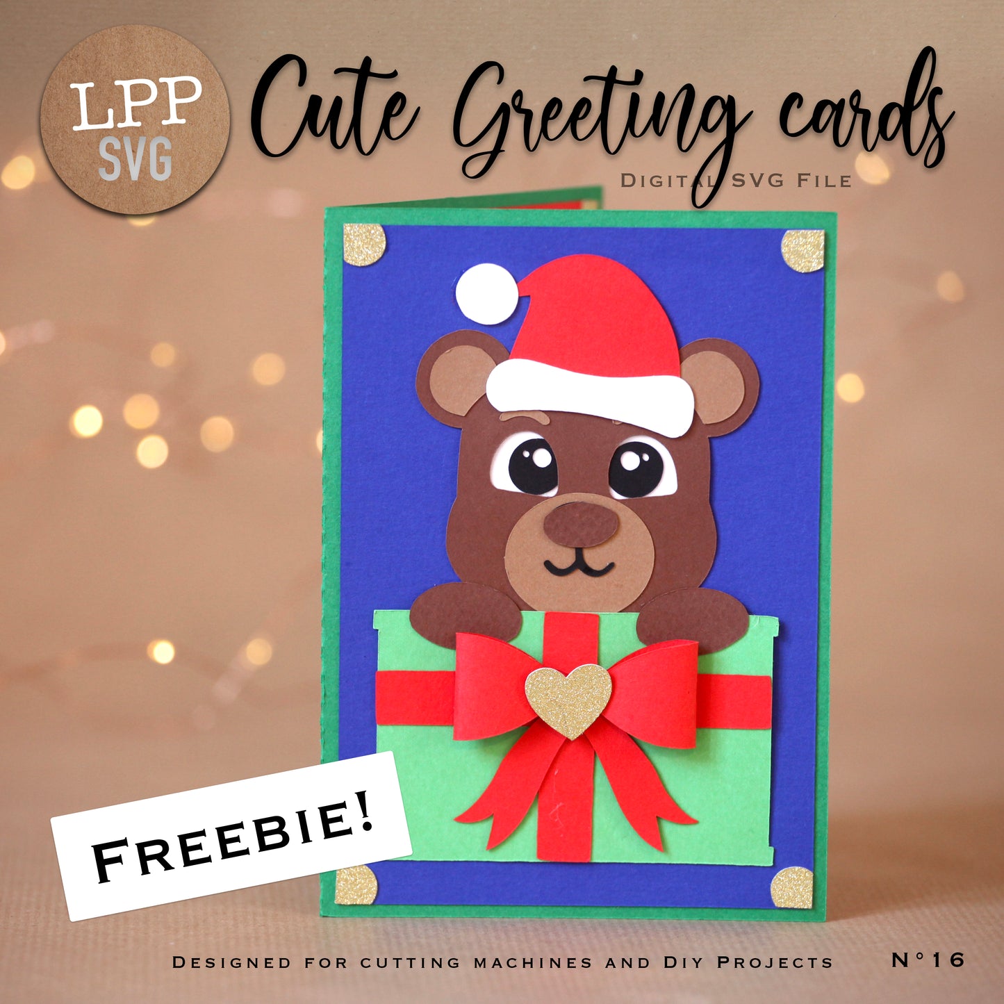 CUTE GREETING CARDS - SVG
