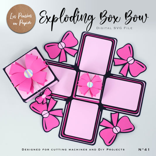 EXPLODING BOX BOW  - SVG