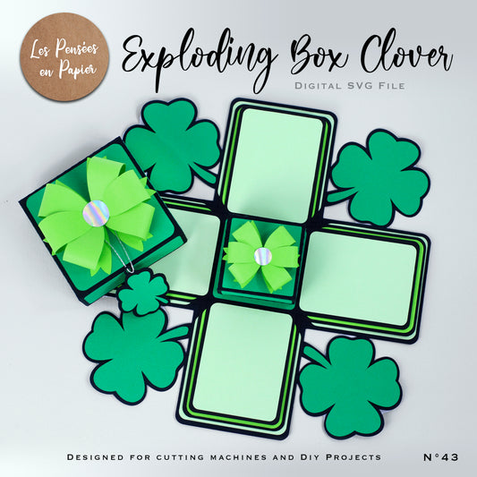 EXPLODING BOX CLOVER - SVG