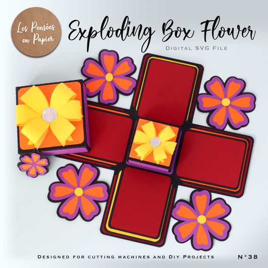 EXPLODING BOX FLOWER - SVG