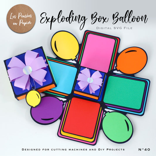 EXPLODING BOX BALLON - SVG