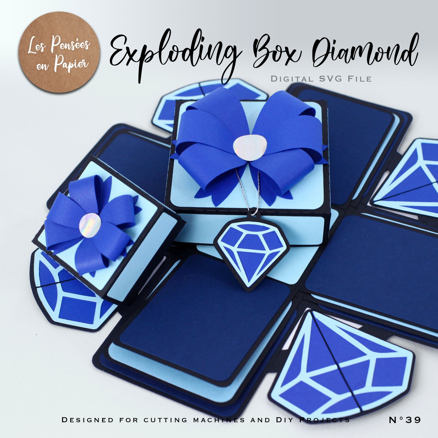 EXPLODING BOX DIAMOND - SVG