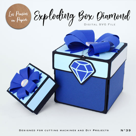 EXPLODING BOX DIAMOND - SVG