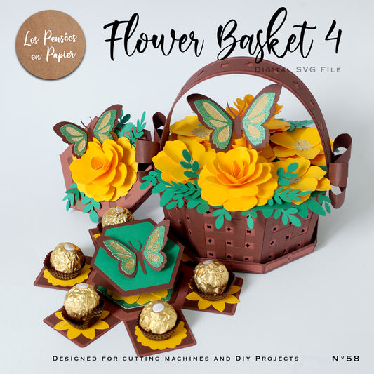 FLOWER BASKET 4 - SVG